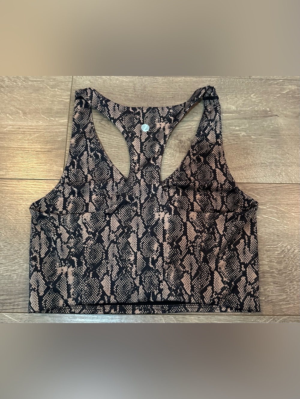 Zella Snake Print Racerback Top Size Small - Picture 3 of 13